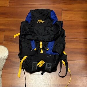 Kelty Tempest Black and Blue Backpack for Men